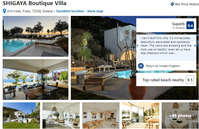 וילה שיגאיה כתרים