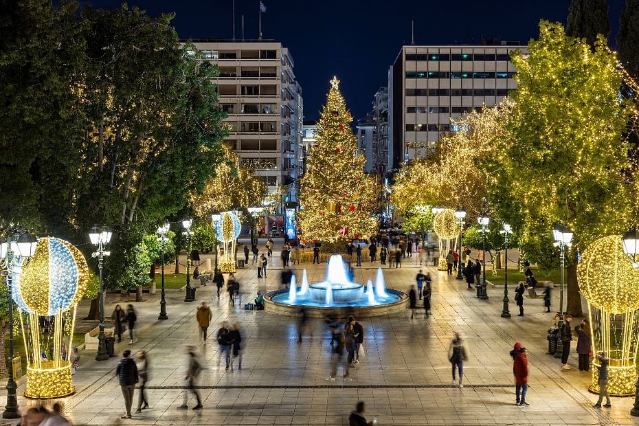 עץ חג המולד בכיכר סינטגמה